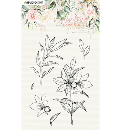 SL-ALS-STAMP04 - StudioLight - SL Clear Stamp Lily flower Another Love Story nr.4