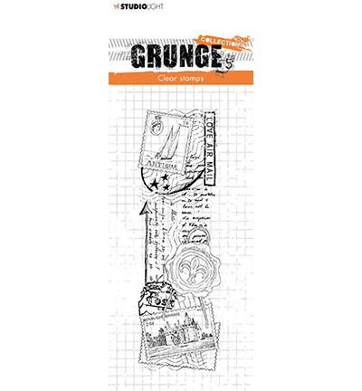 SL-GR-STAMP36 - StudioLight - SL Clear Stamp Love mail Grunge Collection nr.36