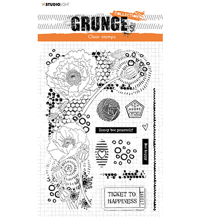 SL-GR-STAMP42 - StudioLight - SL Clear Stamp Elements Grunge Collection nr.42