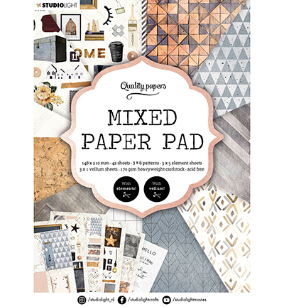 SL-ES-MPP04 - StudioLight - SL Mixed Paper Pad Pattern paper Essentials nr.4