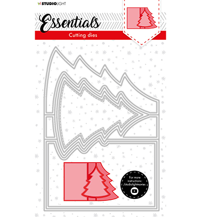 SL-ES-CD70 - StudioLight - SL Cutting Die Christmas Card shape tree Essentials nr.70