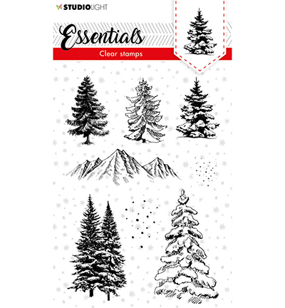 SL-ES-STAMP93 - StudioLight - SL Clear stamp Christmas Trees Essentials nr.93