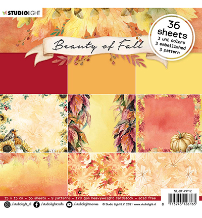 SL-BF-PP12 - StudioLight - SL Paper pad Pattern paper Beauty of Fall nr.12
