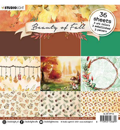 SL-BF-PP13 - StudioLight - SL Paper pad Pattern paper Beauty of Fall nr.13