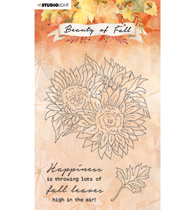 SL-BF-STAMP63 - StudioLight - SL Clear stamp Sunflowers Beauty of Fall nr.63