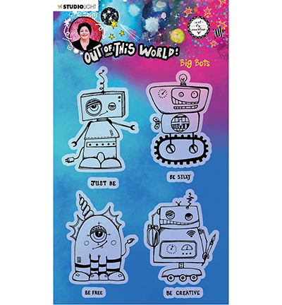 ABM-OOTW-STAMP73 - Art by Marlene - ABM Clear Stamp Big Bots Out Of This World nr.73