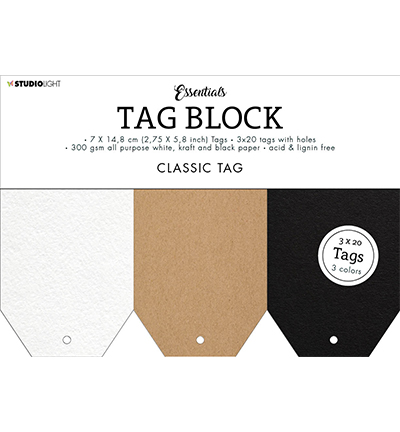 SL-ES-TAGBL01 - StudioLight - SL Tag block Classic Essentials nr.01