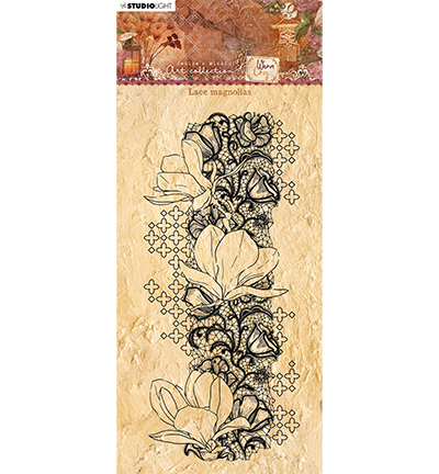 JMA-WAC-STAMP107 - Jenines - JMA Clear Stamp Lace magnolias Warm & Cozy nr.107