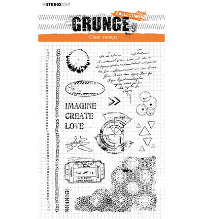 SL-GR-STAMP206 - StudioLight - Elements love Grunge Collection nr.206