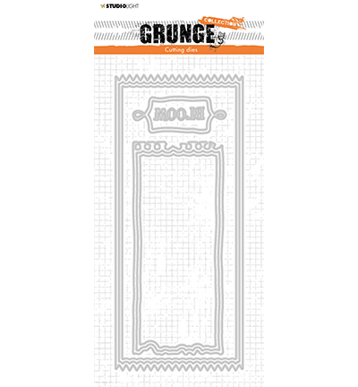 SL-GR-CD199 - StudioLight - Card shapes ticket Grunge Collection nr.199
