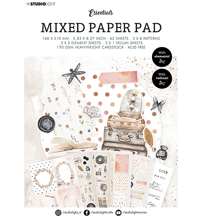 SL-ES-MPP12 - StudioLight - Mixed Paper Pad Pattern paper Essentials nr.12