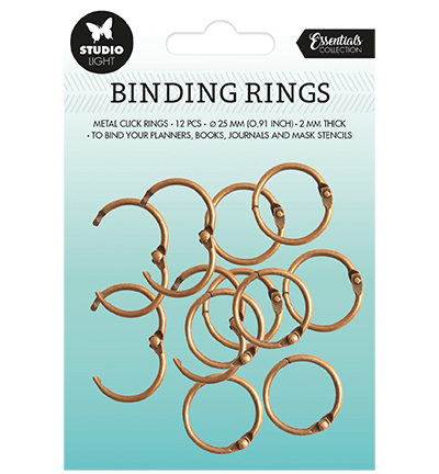 SL-ES-RING02 - StudioLight - Binding click rings Old Gold Essentials nr.02