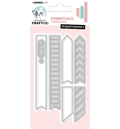 CCL-ES-CD390 - CraftLab - Striped banners Essentials nr.390
