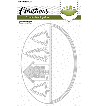 SL-ES-CD256 - StudioLight - Christmas Rocking card shape Essentials nr.256