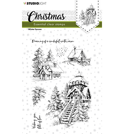 SL-ES-STAMP244 - StudioLight - Christmas Winter houses Essentials nr.244