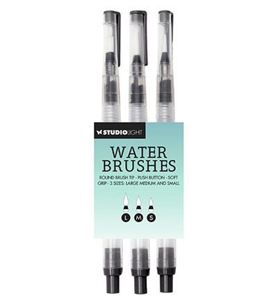 SL-ES-WBRU01 - StudioLight - Waterbrushes Fine, Medium, Large tip Essential Tools nr.01