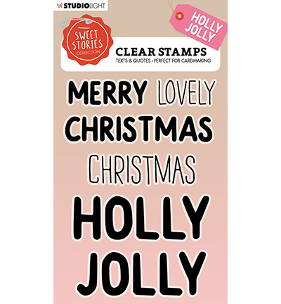 SL-SS-STAMP294 - StudioLight - Quotes large Holly jolly Sweet Stories nr.294