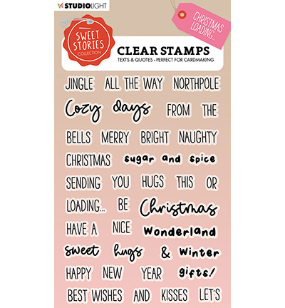 SL-SS-STAMP295 - StudioLight - Quotes small Christmas loading Sweet Stories nr.295