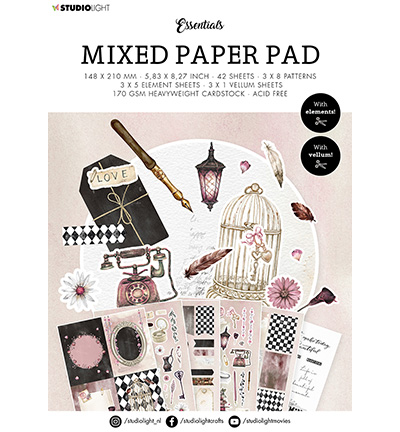 SL-ES-MPP17 - StudioLight - Mixed Paper Pad Pattern paper Essentials nr.17