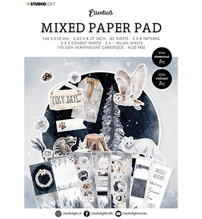 SL-ES-MPP18 - StudioLight - Mixed Paper Pad Pattern paper Essentials nr.18