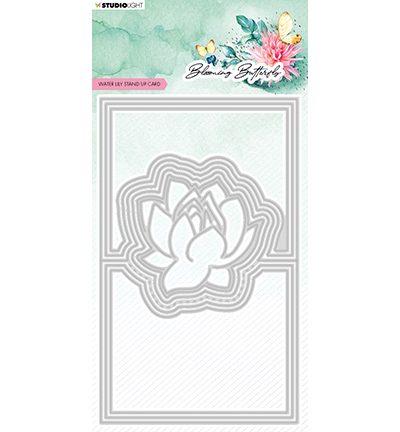 SL-BB-CD487 - StudioLight - Water Lily card Blooming Butterfly nr.487