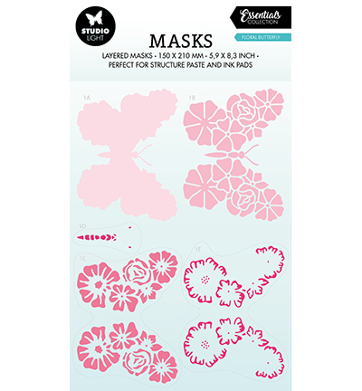 SL-ES-MASK170 - StudioLight - Floral butterfly Essentials nr.170