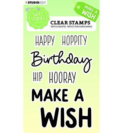 SL-SS-STAMP418 - StudioLight - Quotes large Make s wish Sweet Stories nr.418