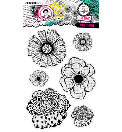 ABM-SI-STAMP405 - Art by Marlene - Mixed florals Signature Collection nr.405