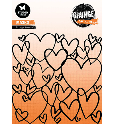SL-GR-MASK180 - StudioLight - Grungy hearts Grunge collection nr.180