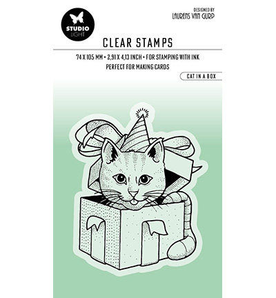BL-ES-STAMP408 - Laurens van Gurp - Cat in a box Essentials nr.408
