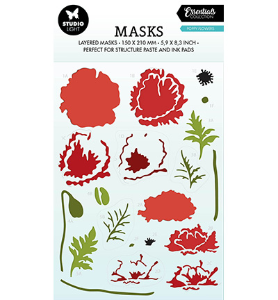SL-ES-MASK196 - StudioLight - Poppy flowers Essentials nr.196