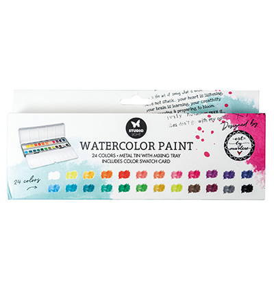 SLES-WC02 - StudioLight - Watercolor paint 24 colors Essentials +ABM nr.02