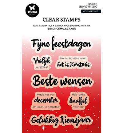 BL-ES-STAMP490 - Laurens van Gurp - Vrolijk kerstfeest By Laurens nr.490