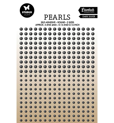 SL-ES-PEARL29 - StudioLight - Dark silver pearls Essentials nr.29