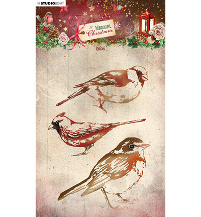 SL-MC-STAMP499 - StudioLight - Birds Magical Christmas nr.499