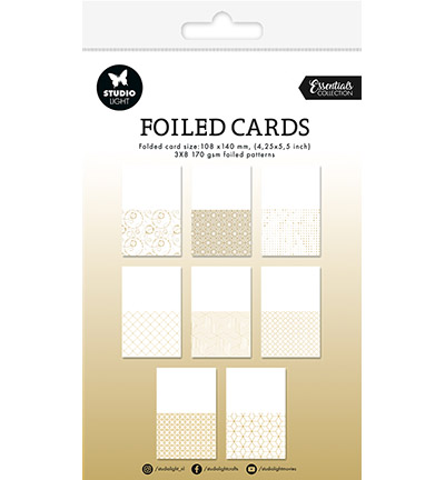 SL-ES-PS35 - StudioLight - Folded cards gold foil Essentials nr.35