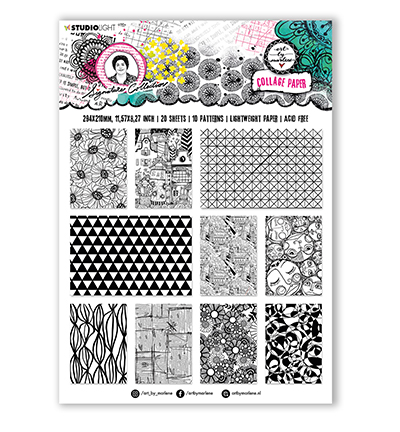 ABM-SI-CP01 - Art by Marlene - Paper Black and White Signature Collection nr.01