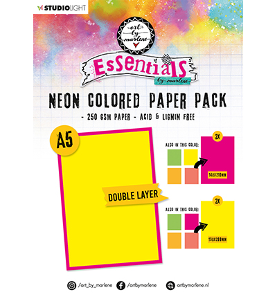 ABM-ES-PP105 - Art by Marlene - Paper Pack Neon double layered Essentials nr.105