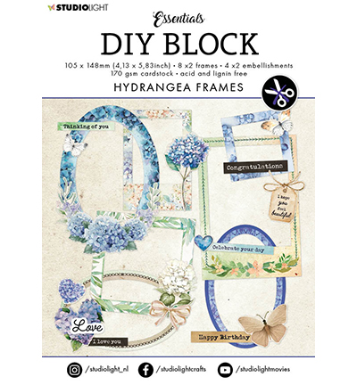 SL-ES-DCB66 - StudioLight - Hydrangea frames Essentials nr.66