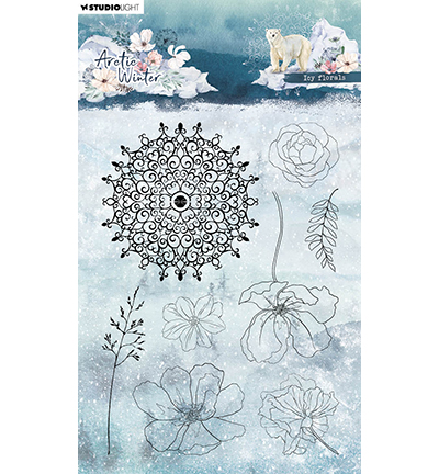 SL-AW-STAMP583 - StudioLight - Icy florals Artic Winter nr.583