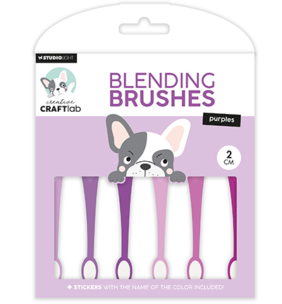 CCL-ES-BBRU09 - CraftLab - Blending brushes 2cm soft brush purples Essentials nr.09