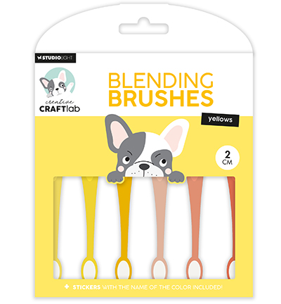 CCL-ES-BBRU10 - CraftLab - Blending brushes 2cm soft brush yellows Essentials nr.10