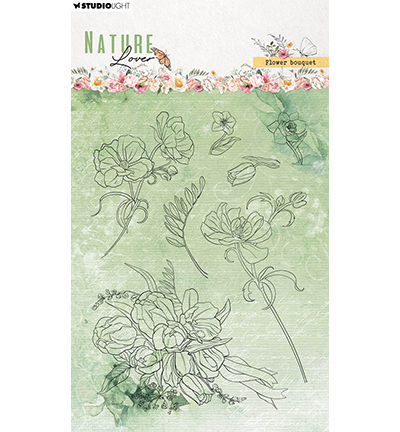 SL-NL-STAMP592 - StudioLight - Flower bouquet Nature Lover nr.592