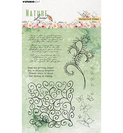 SL-NL-STAMP594 - StudioLight - Background stamps Nature Lover nr.594