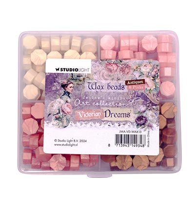  -  - Wax Beads 4 colors Pink Victorian Dreams nr.13