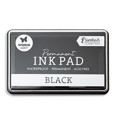SL-CO-INKP24 - StudioLight - Ink Pad Permanent Black ink Essentials Tools nr.24