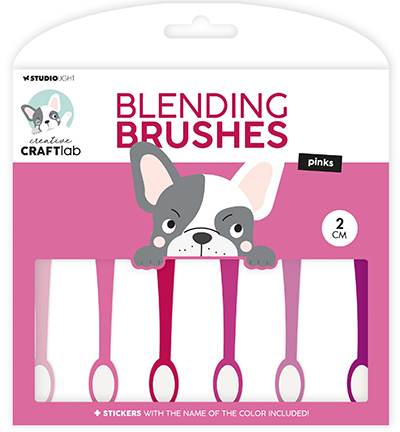 CCL-ES-BBRU15 - CraftLab - Blending brushes soft brush pinks Essentials nr.15