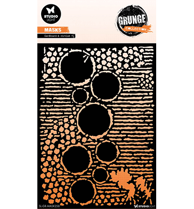 SL-GR-MASK258 - StudioLight - Cardboard and circles Grunge Collection nr.258