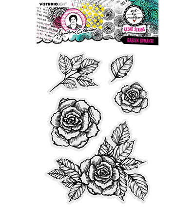 ABM-SI-STAMP647 - Art by Marlene - Garden romance Signature Collection nr.647