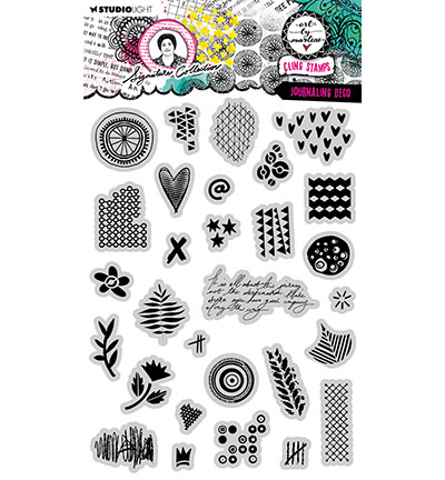 ABM-SI-STAMP689 - Art by Marlene - Journaling deco Signature Collection nr.689